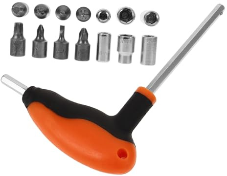 FELTECHELECTR Motorcycle Socket Long Arm Wrench t Handle Spanner for Vehicle Maintenance Key Tool for Car Repair