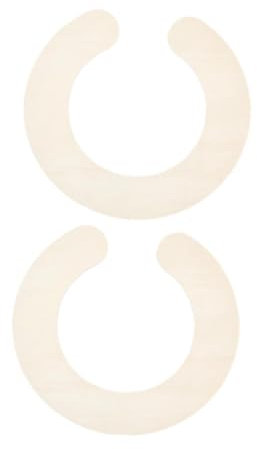 Dickly 2 x Bommelmacher aus Holz, Garn-Strick-Bastelwerkzeug-Set, Vorlage für die Herstellung von Wollknäueln, zum Selbermachen großer Wollknäuel für den