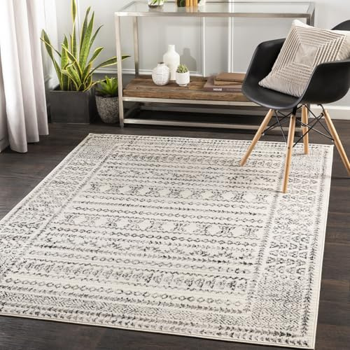 Livabliss Tokyo Geometric Rug, Kitchen – 140x200 cm, Ivory, Grey & Black