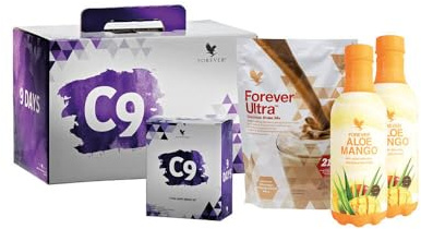 Forever Living - Forever C9 Mango Chocolate - 9 Day Program | Mango-Schoko-Geschmack, mit Vitaminen und Spurenelementen, Aloe Vera Gel und Forever Lite Ultra für den Ernährungsplan
