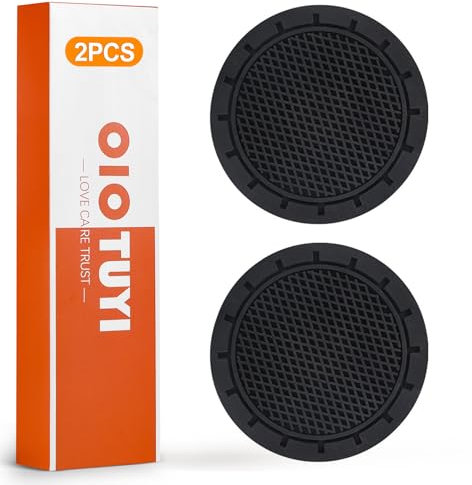 OioTuyi Lot de 2 dessous de verre universels pour voiture - Pour porte-gobelet, porte-gobelet