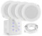 Power Dynamics A100 Bluetooth Deckenlautsprecher 4er Set – 4X Einbaulautsprecher 5 IPX5 Wasserdicht – 160W Verstärker – Badezimmer & Außenbereich – Unterputzradio, 55mm Tief - Weiß/Weiß