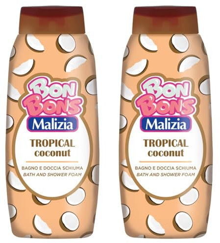 Malizia Bagnodoccia Schiuma Tropical Coconut – Profumo Fresco e Esotico di Cocco – Formula Delicata e Cremosa – Pelle Morbida e Idratata – Formato Famiglia 500 ml (2)