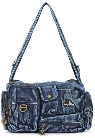 Angel Kiss Hobo-Taschen für Damen, Vintage-Schultertaschen für Damen, kleine Crossbody-Tasche mit verstellbarem Riemen