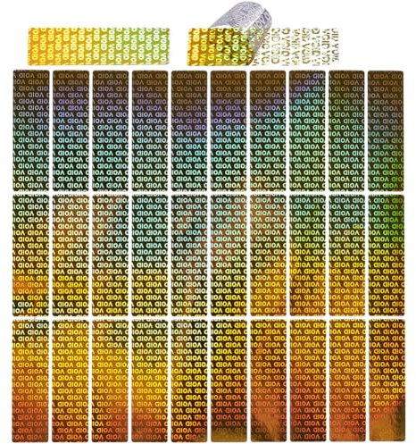 SOFPLATE 500 Stück Sicherheits Aufkleber Siegel Sicherheits-Hologramm-Aufkleber 3D Garantie Erlischt Selbstklebend Echtheitsnachweis Manipulationssichere Aufkleber Für Büroversand Und Verpackun