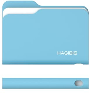 Hagibis Caja SSD M.2 NVMe Carpeta 10Gbps iPhone 17 (Blau Nur 2230) | Estilo icono creativo estuche de almacenamiento externo para grabación de vídeo de alta velocidad, diseño ultraligero.