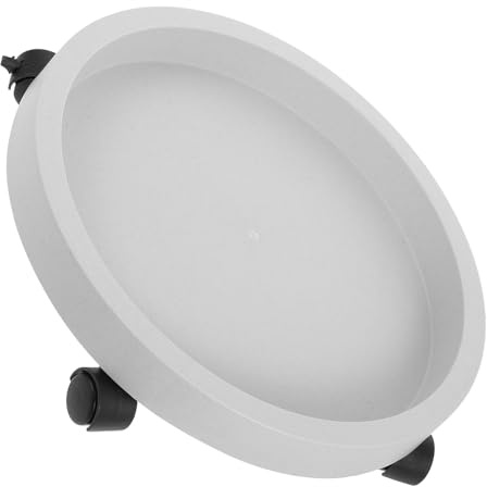 SOIMISS Support à roulettes pour Pots de Fleurs Base Ronde en Plastique, Plateau Robuste pour Plantes d'Intérieur et Jardin, Déplacement Pratique et Sécurisé