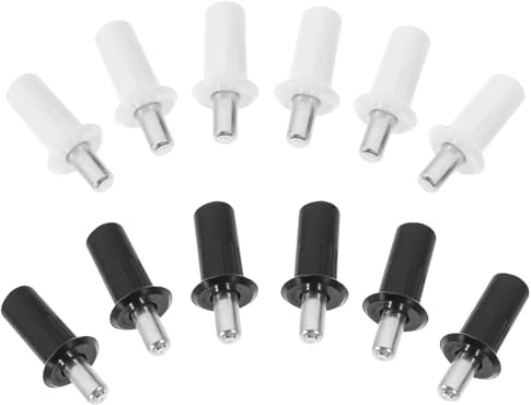 MAGICLULU Goupilles de Réparation pour Volets Persiennes Intérieurs 16 Pcs en Abs et Acier Inoxydable, Fixation Solide pour Volets Roulants, Accessoires Quincaillerie pour Portes Meubles,