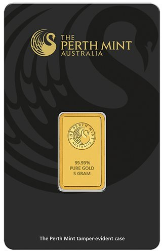Perth Mint 5g Gramm Goldbarren 999.9 Känguru