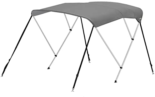 Oceansouth 3 Arco Bimini Top con Arranque de Almacenamiento Integrado (Gris, Anchura 1.7m - 1.9m)