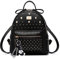 DEERWORD Donna Borse a Zaino Borsa a Zainetto Elegante Tracolla Zaini Firmate Marca Zainetti Antifurto PU pelle 5021 1 pz Nero V2