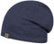 LIERYS Fine Merino Long Beanie Herren/Damen/Kinder (Länge: 30 cm) - Made in Germany - Strickmütze aus Merinowolle - Wintermütze in One Size (54-61 cm) - Herrenmütze Herbst/Winter Denim One Size