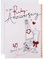 Hallmark Karte zum Rubinhochzeit, illustriertes 3D-Effekt, Flasche und Glas