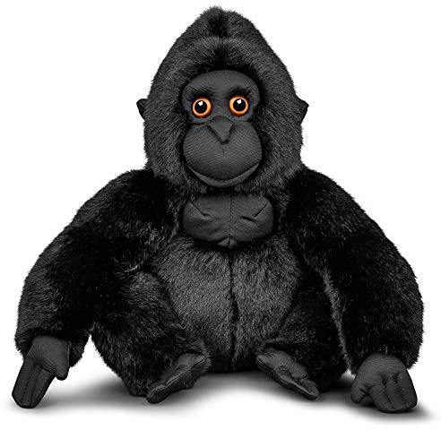 Tobar Animigos 37562 Plüschtier Gorilla, Stofftier im realistischen Design, kuschelig weich, ca. 26 cm groß