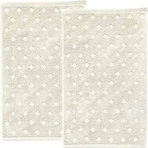 Erwin Müller Walk-Frottier Gästetuch 2er-Pack Baden Baden Natur Größe 30x50 cm - extra saugstark, schnell trocknend, samtweich, mit Schlaufe