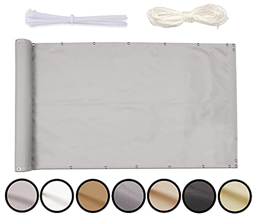 MEEYI Sichtschutz Balkon Sichtschutz 100x550cm Seitenmarkise Schattentuch Camping Stoff Picknickmatte Balcony Cover Sichtschutz Garten Balcony Privacy Screen Sichtschutz FüR Terrasse