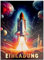 ZADAWERK® Einladungskarten - Rakete - 12 Stück - mit Gold-Effekt - Space Shuttle - Raumschiff - Planeten - Weltall - Kindergeburtstag, Einschulung, Jugendweihe, Party