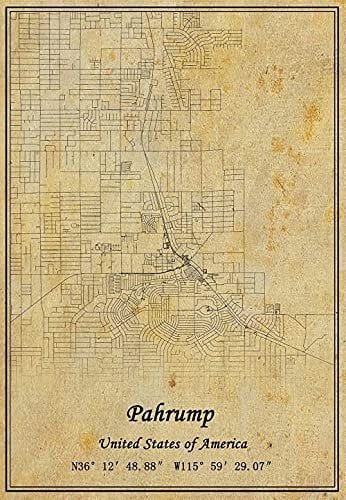 1000 Piece Puzzles For Adults - Usa Pahrump City Map Jigsaw, Retro Worlds Hardest Wooden Puzzle, Unusual Brain Challenge Puzzles For Children, Difficult Parent-Child Games, For Personalised Home Phot