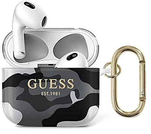 Guess GUA3UCAMG Hülle für AirPods 3 schwarz Camo Collection, rot