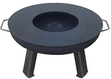 Wida Grillplatte 61 cm für Feuerschale 60 cm - Edelstahl, Zweifuelkompatibilität, Holzkohle, Holz, 2888 cm² Grillfläche, Outdoor-Grill