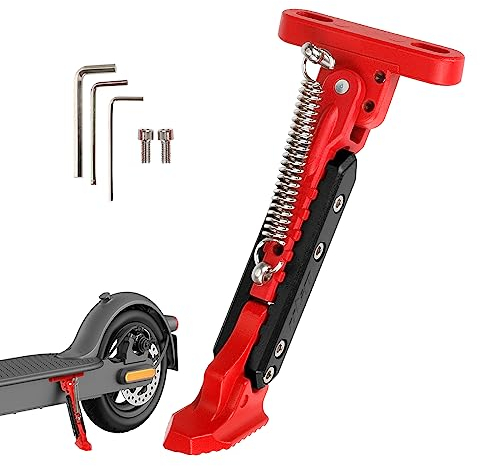 ulip Scooter Ständer, Seitenständer Scooter Electric Roller Ständer für Xiaomi M365 Pro Mi3 Pro2 Zubehör Rot Schwarz