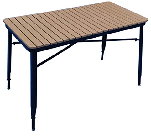 WANWEN Klapptisch Heavy Duty TRAGBARER RECHTECKIGER KLAPPTISCH Catering Camping Bock Picknick BBQ Party Küche/Haus/Garten/Veranstaltung/Partytisch (Color : A) Little Surprise