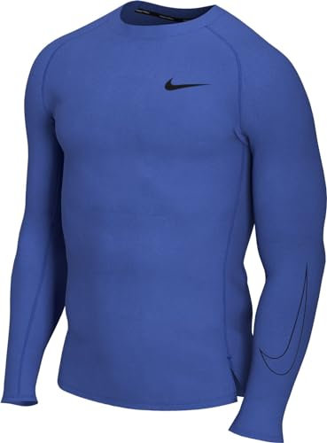 NIKE DD1990-480 M NP DF TIGHT TOP LS Sweatshirt Men's Game Royal/Black/Black XL-T