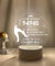weeyin Geschenke für Papa, Geburtstagsgeschenk für Papa, Geschenkideen für Papa, Acryl USB LED Lampe Nachtlicht, Vatertagsgeschenk Papa, Personalisierte Geschenke für Papa Männer von Tochter Sohn