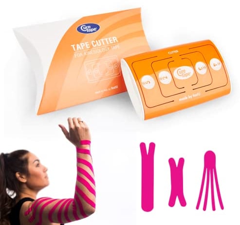 CureTape® Kinesiotape Cutter: Das ultimative Gerät zum Schneiden von Kinesiologie Tape | Mühelos, präzise und bequem! | Vorgeschnittenes medizinisches und kinesiologisches Tape auf Anfrage