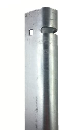 auf-mass24 Universal Zaunanschlussleiste Typ-UL Zaunanschlussschiene Zaun (1640mm, Feuerverzinkt - Silbergrau)