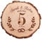 Baumscheibe mit Gravur, Deko Holzscheibe zur hölzernen Hochzeit, Personalisierte Holzplatte, Geschenk zum 5 Hochzeitstag, Holzhochzeit Geschenke, Natur Holz Untersetzer
