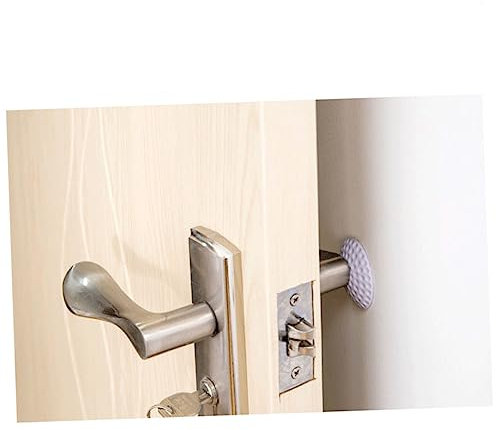 OSALADI Gate Stopper Wall Mount Door Stop Door Protector Hinge Pin Stop Floor Door Stop Door Holder Door Knob Wall Shield Bumper Protector Shockproof Crash Pad Furniture White Door Plug