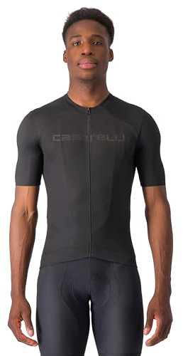 CASTELLI Herren Elements Jersey, leicht, atmungsaktiv, Viertelärmel, Baselayer für Rennrad und Gravel Biking l Radfahren, Light Black, XL
