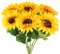 DomeStar Künstliche Sonnenblumen, künstliche Sonnenblumen, Blumenstrauß, große Sonnenblumen, Dekoration für Zuhause, Hochzeit, Garten, Vase, Geburtstagsparty, 6 Stück