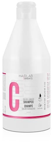 SALERM - Champú Cabello Teñido - Shampoo Color Longer Hair Lab - 600 ml - con Provitamina B5 y Vitaminas A y E - Sella y Mantiene el Color - Sin Sulfatos ni Parabenos