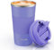 Aolieh Tasse de voyage, tasse à café isotherme, tasse de voyage à double paroi isotherme en acier inoxydable avec couvercle étanche respectueux de l'environnement réutilisable pour café, thé et bière