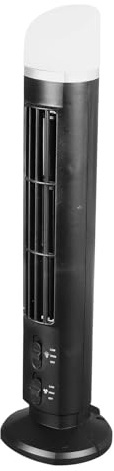 TOPINCN Ventilador de Torre para Dormitorio con Componentes Metálicos ABS Ligeros Ventilador de Torre Oscilante sin Aspas de 90 Grados Ventilador de Escritorio USB Portátil Silencioso