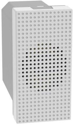 BTICINO MatixGO Segnalatore acustico 1 modulo Bianco SJW4351V12F Suoneria in bronzo 12Vac, 5VA, 80dB