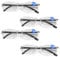 Autozoom Brille 4 Stück Automatische Lesebrille Autozoom Brille Automatische Lesebrille Brille mit Sehstärke Reading Glasses Nah und Fern für Presbyopie Einstellbare Brille für Damen und Herren