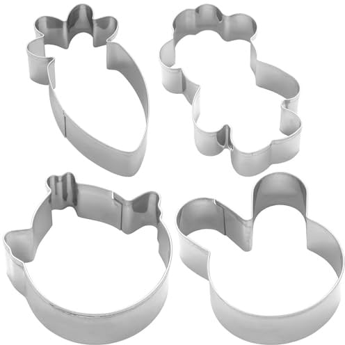 Sheepworld Ausstecher-Set mit 4 Austechformen aus Edelstahl mit Motiv Piep für Osterkekse | Geschenk Ostern, Osternest, Osterdeko | 70266