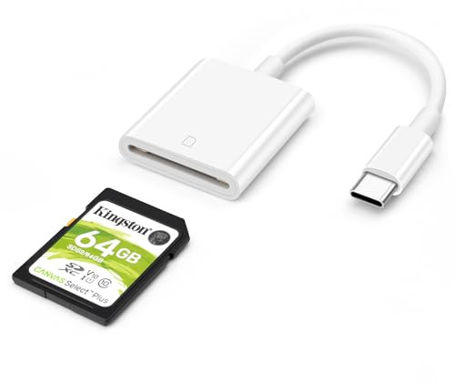 AIYEEN USB C SD Card Reader, SD Card Reader for Type C Device USB-C SD Card Reader Adapter Compatible with iPhone 15 Pro Max iPad Samsung Galaxy S23/22, MacBook Air 2020, Camera
