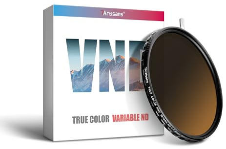 7artisans True Color VND Einstellbarer Neutraldichtefilter 2-5 Stufen/6-9 Stufen einstellbar VND67mm/72mm/77mm/82mm Neutraldichte-Polarisationsfilter für Kameraobjektiv Filmvideofilter Porträt