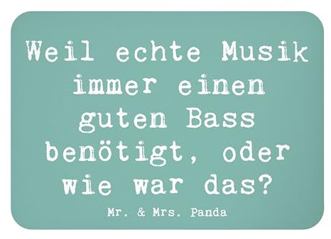 Mr. & Mrs. Panda Magnet Spruch Schlagzeug Basswunder - Geschenk, Rhythmus, Musikinstrumente, Musikhumor, Geschenk Musiker, Becken, Whiteboard Magnet,