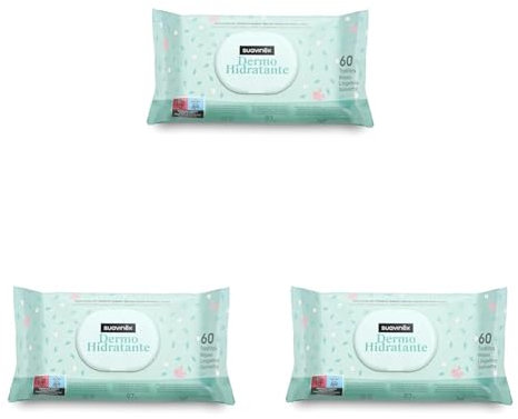 Suavinex, Paquet de 72 lingettes dermohydratantes pour bébé, Convient aux peaux atopiques, 96% d'ingrédients d'origine naturelle (Lot de 3)