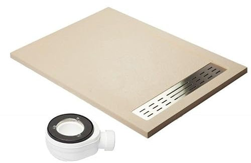 PLATO DE DUCHA PREMIUM CREMA - 80x200cm - resina con cargas minerales