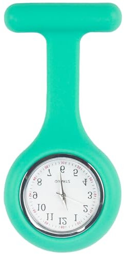 Montre Infirmière, Montre à Gousset d'Infirmière en Silicone avec Broche, Montre de Poche Lumineuse pour Infirmières et Professionnels de la Santé, Pratique et Hygiénique