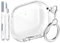 MHYALUDO Custodia compatibile con AirPods 4 generazione 2024, antiurto, morbida TPU anti-ingiallimento, compatibile con AirPods 4 Custodia con kit di pulizia e graziosa fibbia rotonda,Glitter