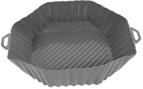 BEBEMOKO Square Silicone Liner for Air Fryer Non-Stick Reusable Baking Mat Kitchen Accessory for Meat Vegetable Dessert