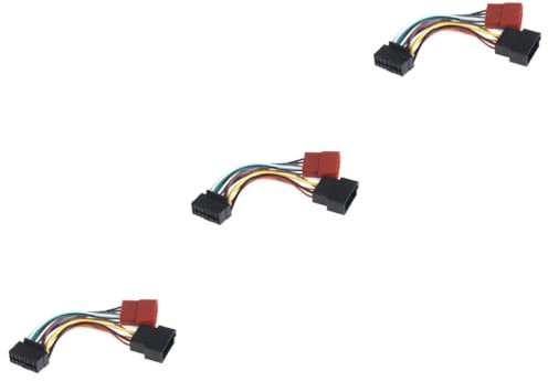 Gadpiparty 3stücke Replacement Pin Adapter Kabelbaum Für Cd Dvd Player Und Autoradio Hitze Und Langlebig Einfache Installation Passt Für Und Audioverbindungen