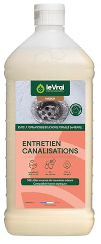 Le véritable Professionnel – Reinigungsmittel für Abflüsse – kompatibel mit Klärgruben – Duft Kiefer des Landes – Französisches Produkt – Flasche 1 l